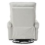270° Power Swivel Rocker Recliner Chair for Adults, Swivel Rocking Recliner Chair,Electric Small Recliners for Small Spaces, Single Sofa Recliner for Living Room, Bedroom,RV (Fabric Gray+270°Swivel) - Grand Goldman Shop