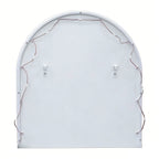 Floating Makeup Vanity Desk with Mirror & 3-Color Lights, Wall Dressing Table with Power Outlet, Compact vanity, Large Storage, White - Grand Goldman Shop