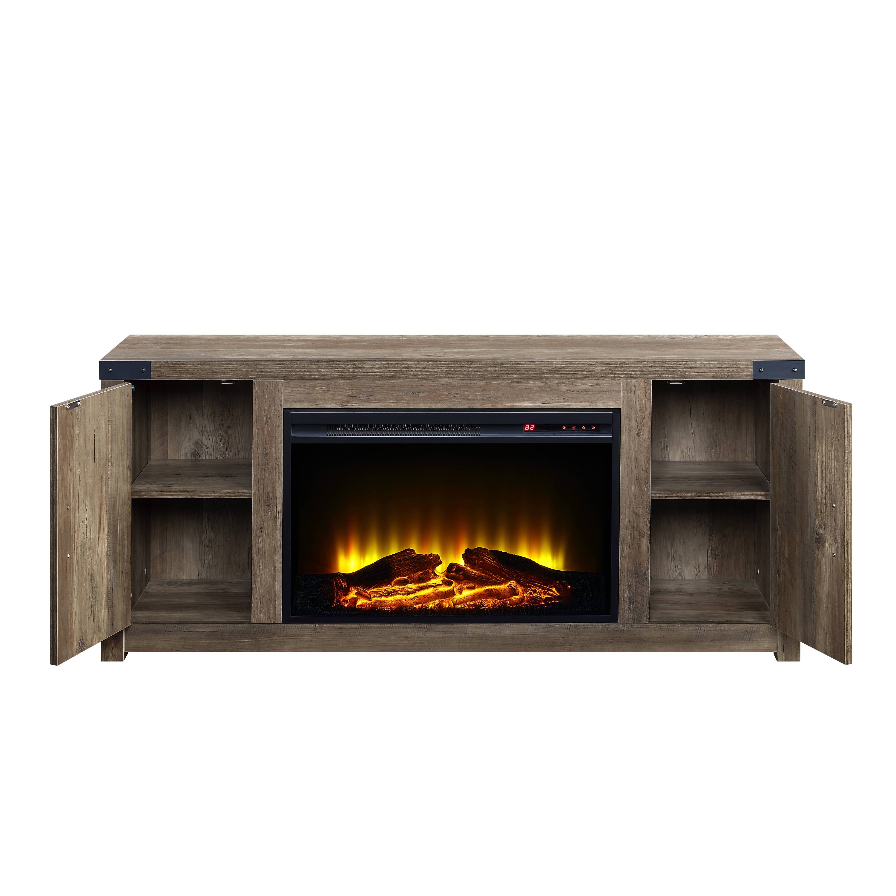 Rustic Oak Fireplace - Grand Goldman Shop