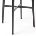 Modern Bar Height 42' Dining Table, Rubberwood Legs and Laminate Table Top, Paladina Marble Finish, Black - Grand Goldman Shop