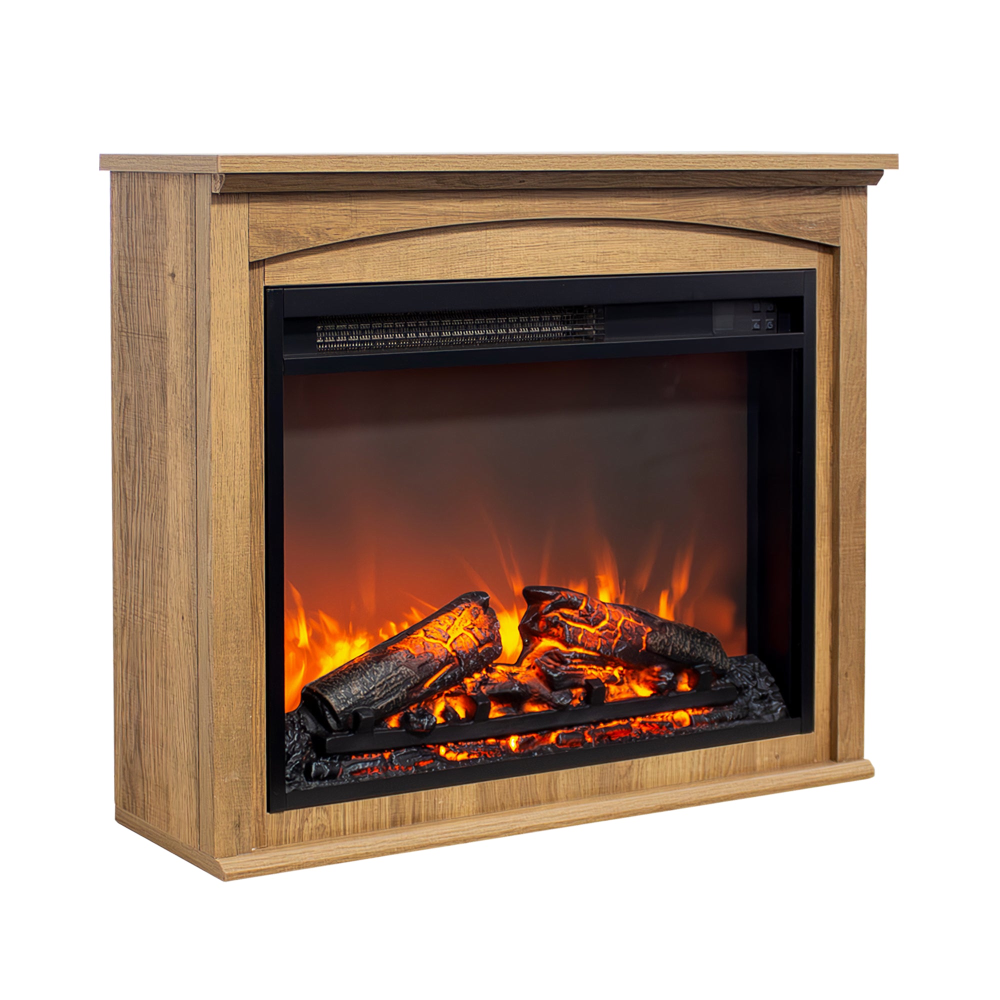 28 inch TV media entertainment center With electric fireplace - Grand Goldman Shop
