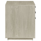 Loomis Whitewashed Grey 3-Drawer Home Office File Cabinet in White+Gray with MDF Construction, 19.75 x 19.75 x 25 inches - Gr