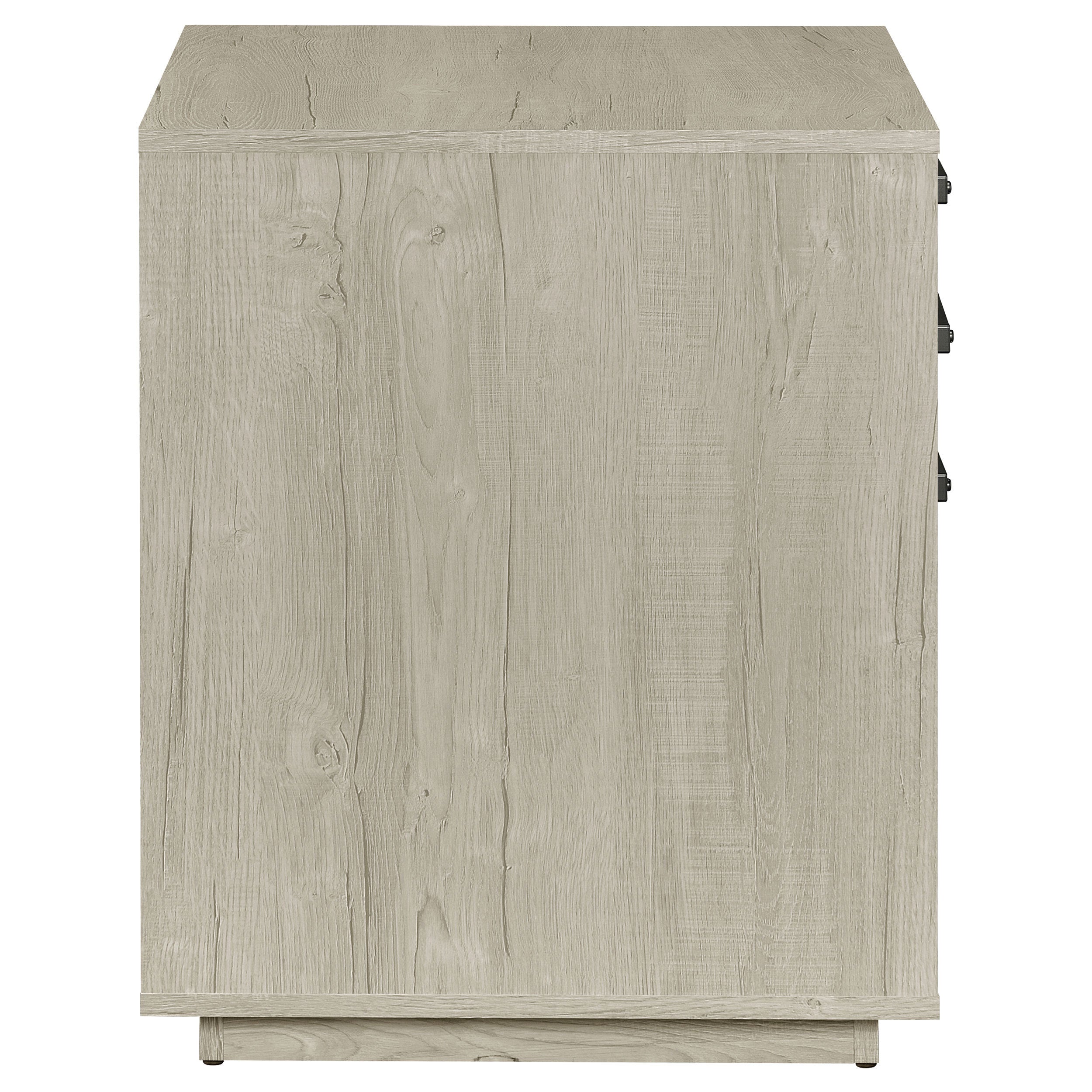 Loomis Whitewashed Grey 3-Drawer Home Office File Cabinet in White+Gray with MDF Construction, 19.75 x 19.75 x 25 inches - Gr