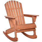 Rocking chair Rocking Chair, with Slatted Wooden Design, Fanned Back - Grand Goldman Shop
