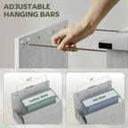 Farmhouse Office Storage Cabinet File Cabinet with 2 Drawers | Premium Home Decor - Grand Goldman
