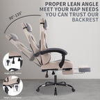 Gaming Chair with Massage,Ergonomic PC Gaming Chair with Footrest Comfortable Headrest and Lumbar Support,High Back PVC Leath