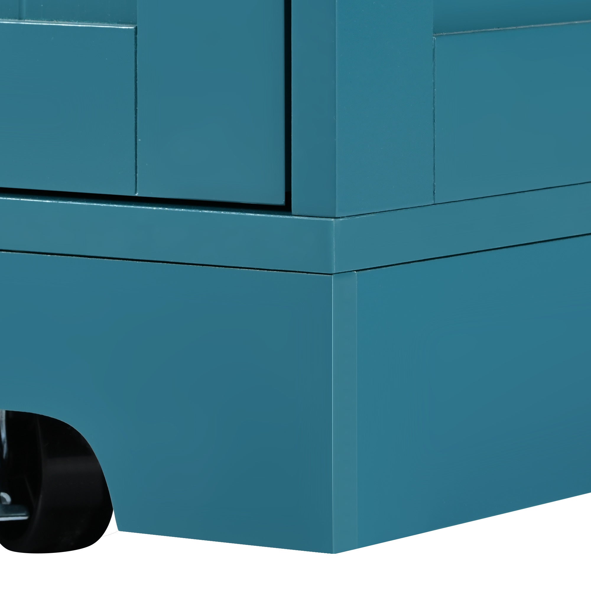 K&K 55.7'' Large Kitchen Island with 2 Drop Leaf,, Rolling Kitchen Cart on 5 Wheels with Power Outlet, Folding Storage Dining Table with Spice & Towel Rack , 3 Drawers, for Kitchen, Dining Room,Green - Grand Goldman Shop