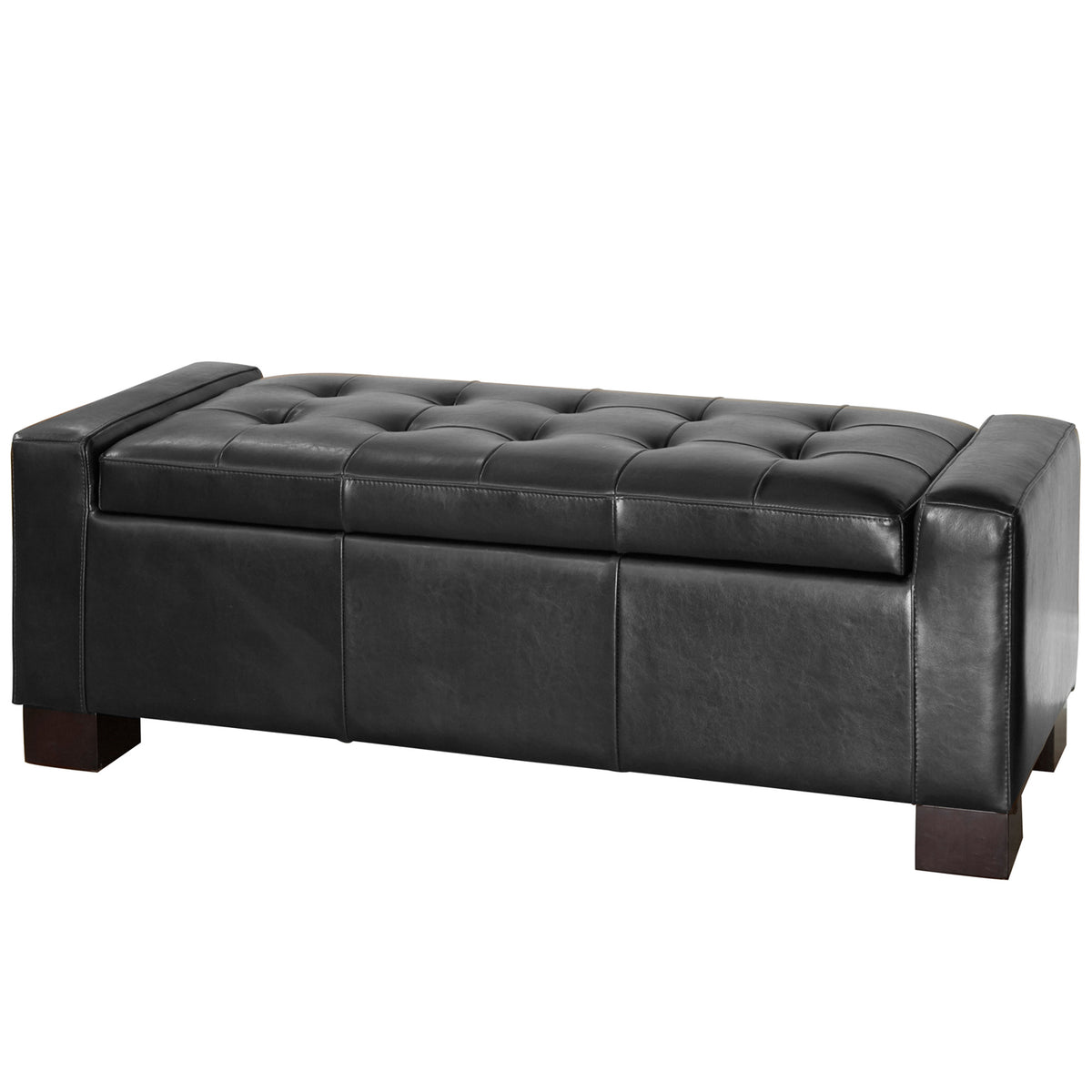 Large 51' Storage Ottoman, Tufted Storage Bench for Living Room, Entryway, or Bedroom - Grand Goldman Shop