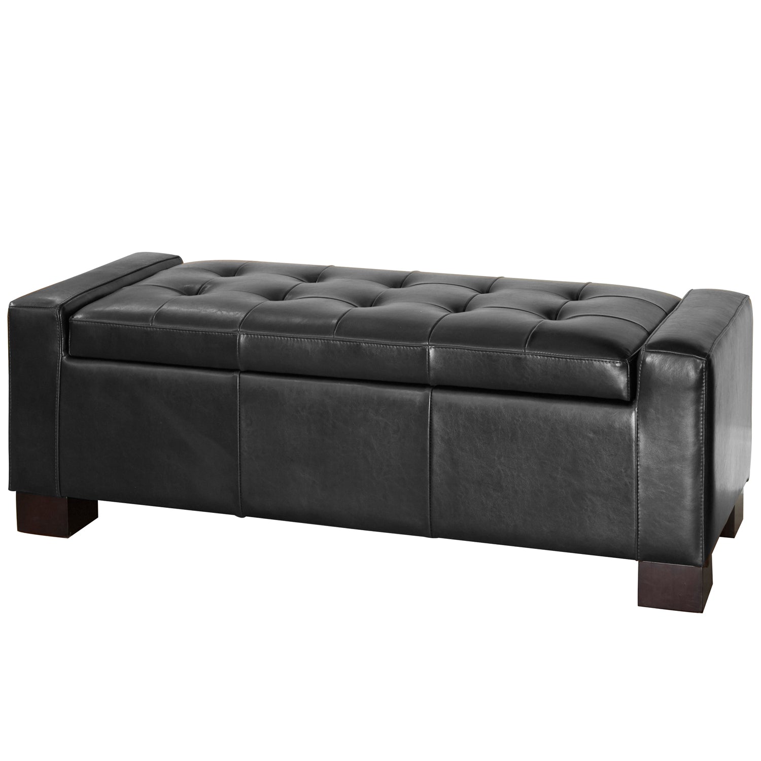 Large 51' Storage Ottoman, Tufted Storage Bench for Living Room, Entryway, or Bedroom - Grand Goldman Shop