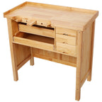Solid Wood Jewelry Workbench - Wooden Craft Station with Practical Storage Drawers for Jewelry Making | Premium Home Decor - 