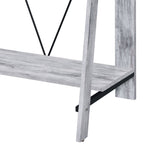 Nypho Antique White & Black Finish Writing Desk - Grand Goldman