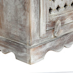 WOODEN NIGHTSTAND WITH 1 DRAWER 1 DOOR - Grand Goldman Shop