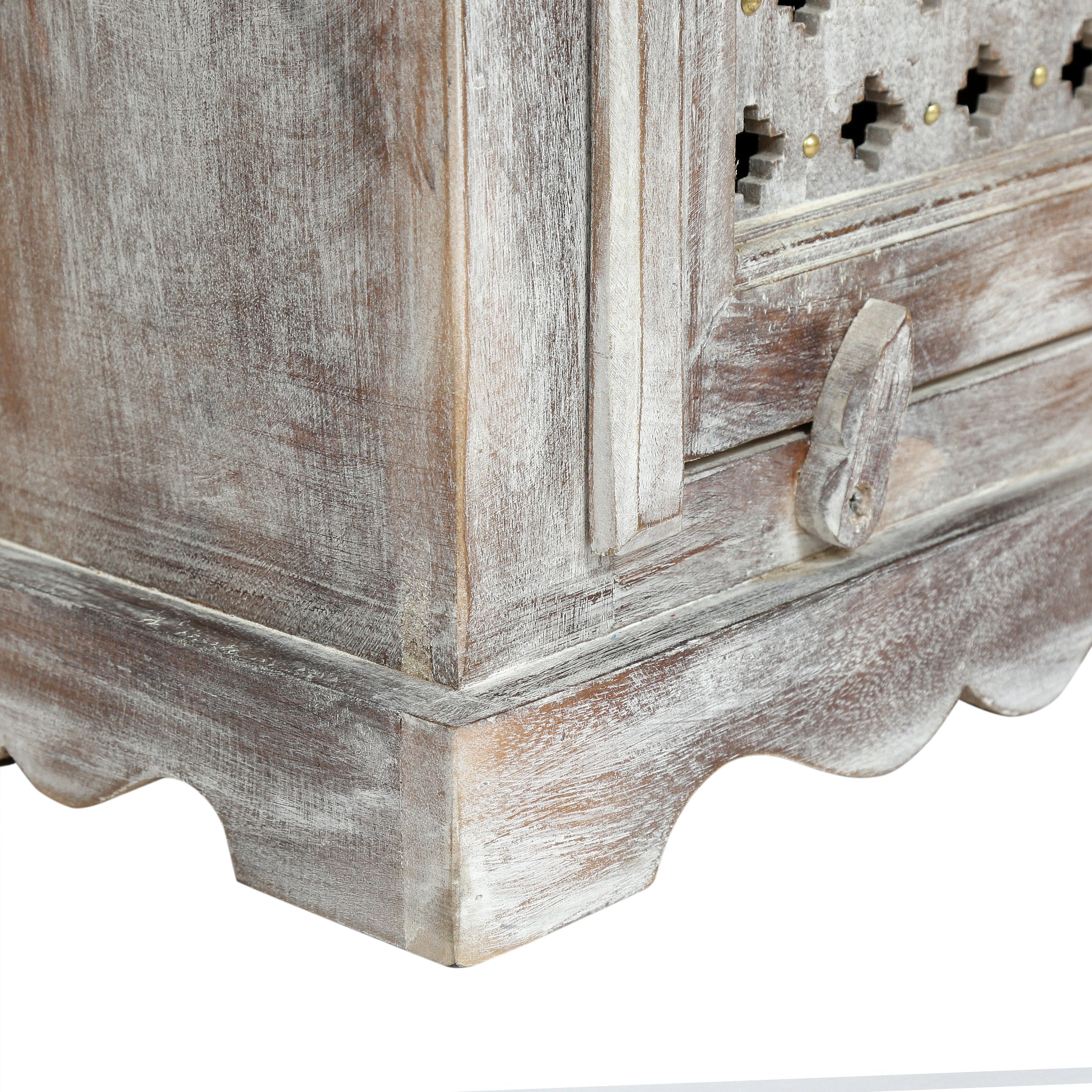 WOODEN NIGHTSTAND WITH 1 DRAWER 1 DOOR - Grand Goldman Shop