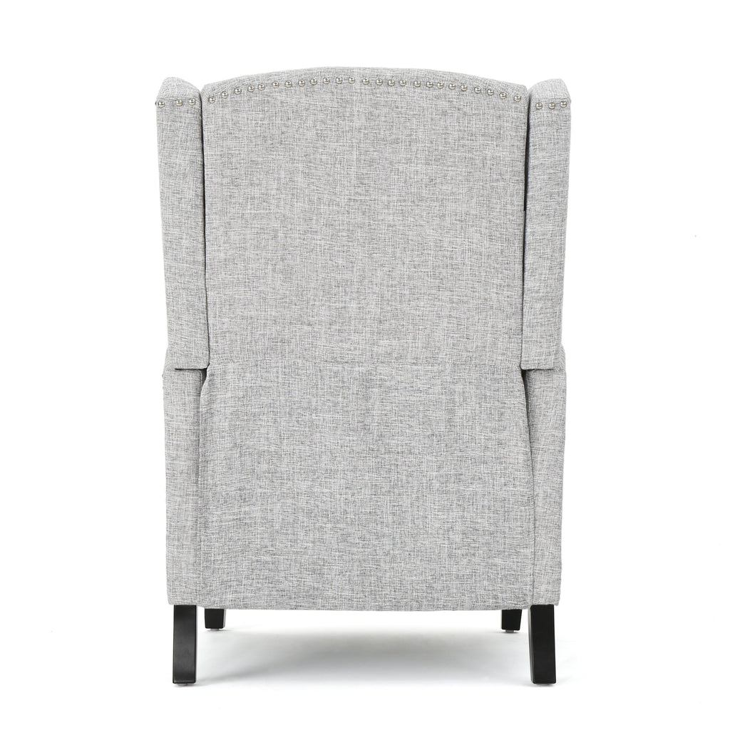 Westeros Wing Back Fabric Upholstered Recliner - Grand Goldman Shop