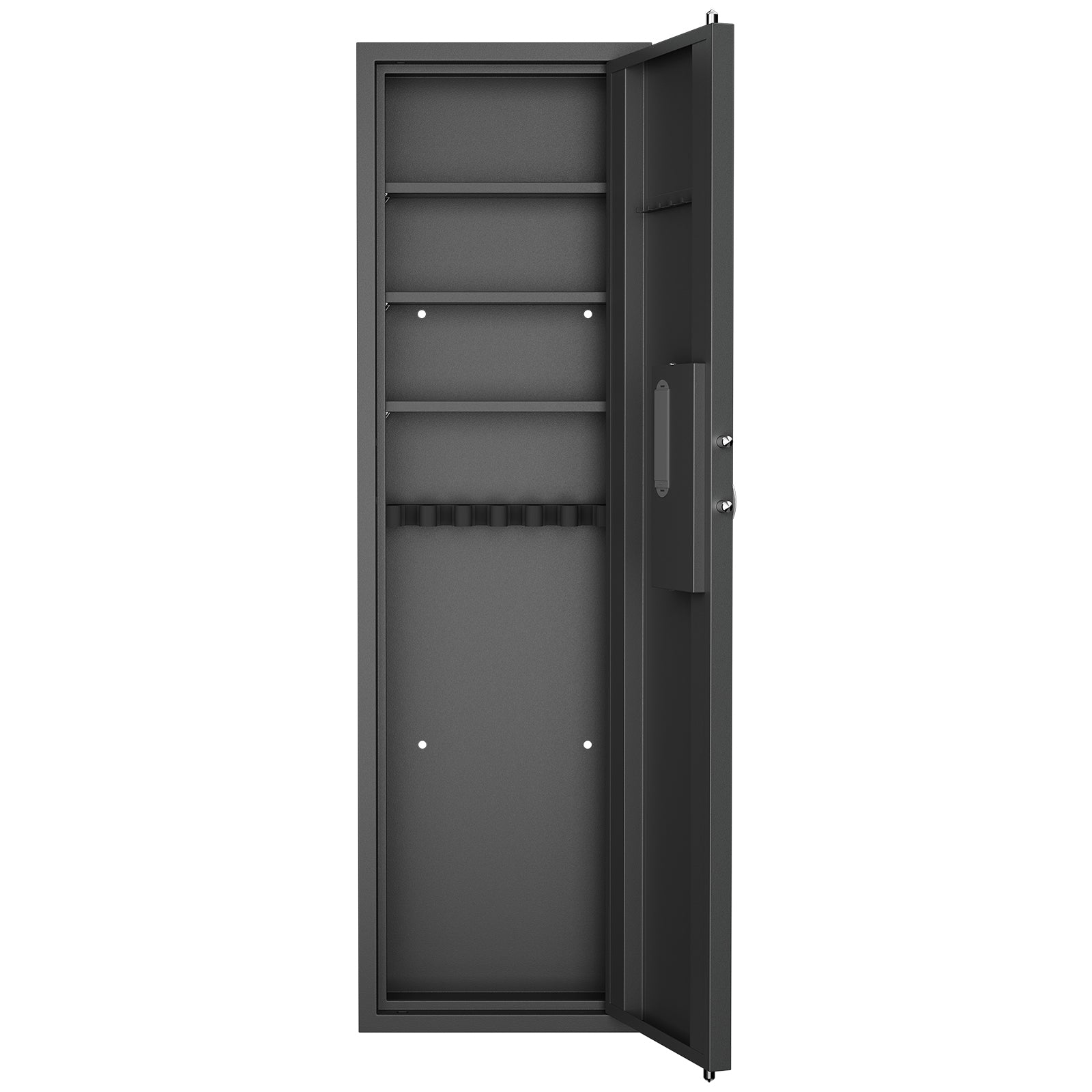 53' Passwod Touch Panel In-Wall Safe,Hidden Wall Gun Safe for Rifles with Adjustable Shelves,Assembled Storage Multifunctiona