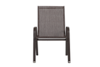 6 Piece Patio Chairs, Outdoor Camping Chairs with Breathable Textilene Fabric, Set of 6 Garden Chairs with Armrest High Backr