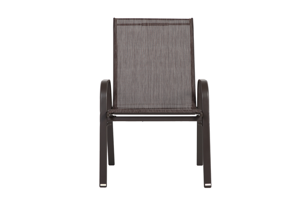 8 Piece Patio Chairs, Outdoor Camping Chairs with Breathable Textilene Fabric, Set of 2 Garden Chairs with Armrest High Backr