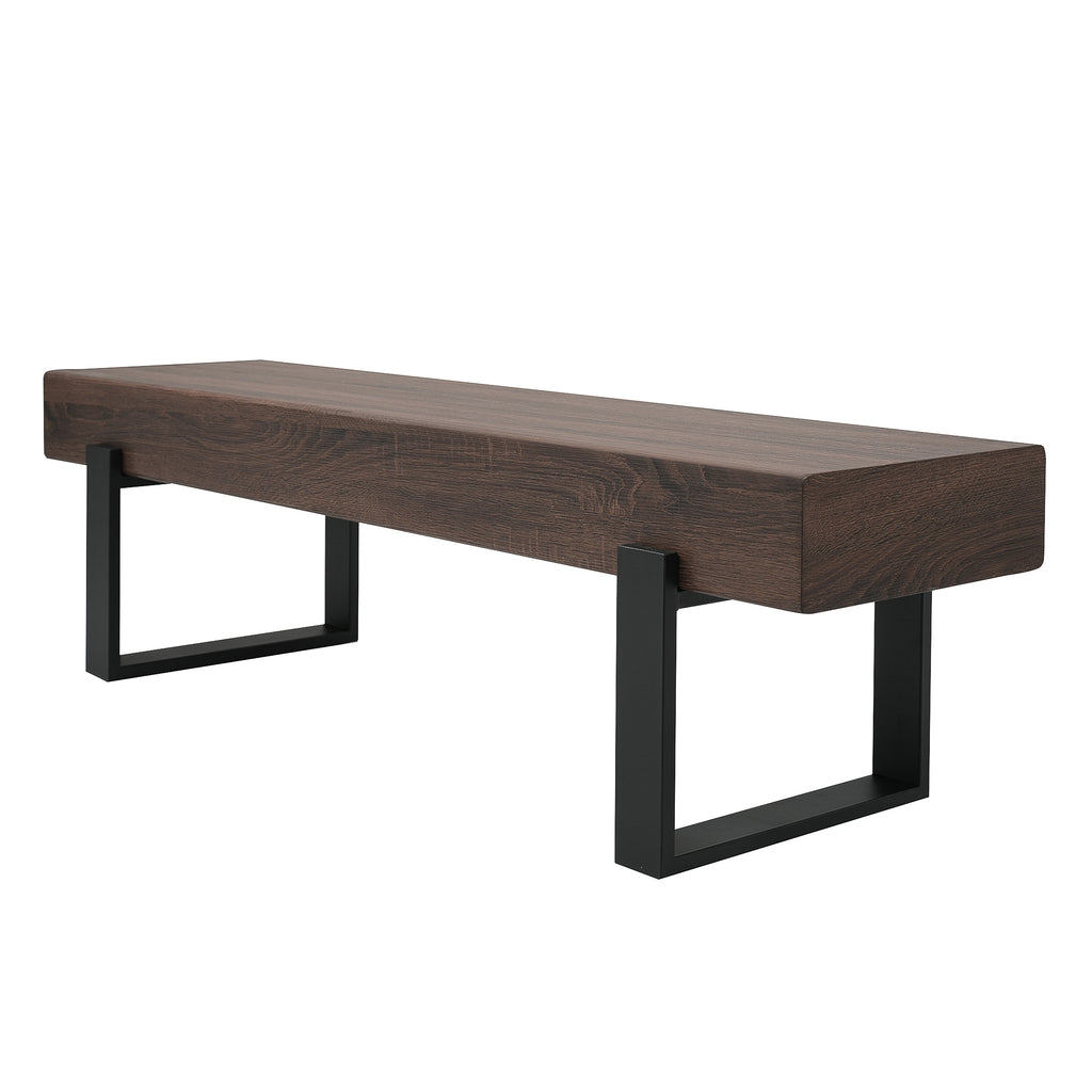 59' Dining Bench, Farmhouse Indoor Kitchen Table Benches, Bed Bench, Industrial Shoe Bench, Entryway Benches - Grand Goldman Shop