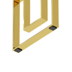 Console Table Stainless Steel Glass,Meal side table Golden Clear  bs-02 - Grand Goldman Shop