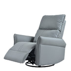 Power Swivel Rocker Recliner Chair for Adults, 270° Swivel Rocking Recliner Chair,Electric Small Recliners for Small Spaces, Single Sofa Recliner for Living Room, Bedroom,RV (Blue-gray+270° Swivel) - Grand Goldman Shop