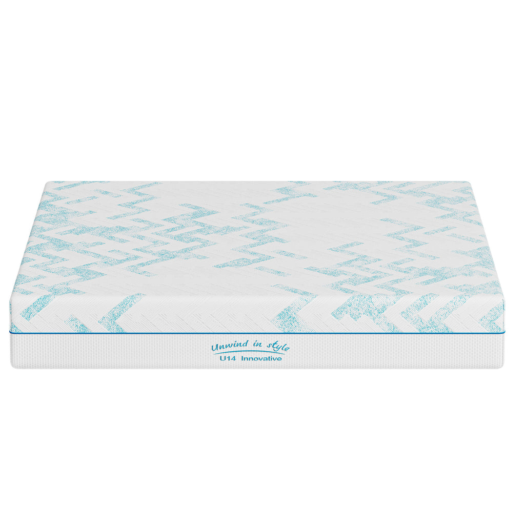 8-inch RV Latex Memory Foam Mattress, short queen size, large format, free of glass fibers, medium hardness texture, breathable memory foam. - Grand Goldman Shop