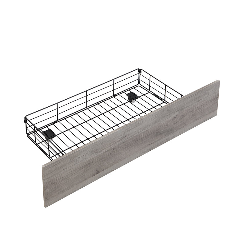 Full Bed Frame, Storage Headboard with Charging Station, Solid and Stable, Noise Free, No Box Spring Needed, Easy Assembly - Grand Goldman Shop