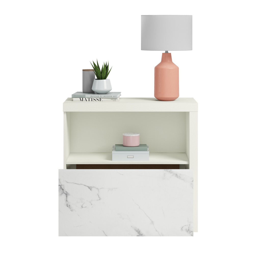 Lateral File with Cubbyhole Storage, White finish | Premium Home Decor - Grand Goldman