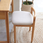 Natural Beech Wood Make-up Stool Bed Bench for Dining Room, Bedroom - Grand Goldman Shop