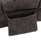 Ergonomic Linen Massage Chaise Lounge with Remote Control, Dark Gray, Electric Massage Lounger with 5 Modes - Grand Goldman Shop