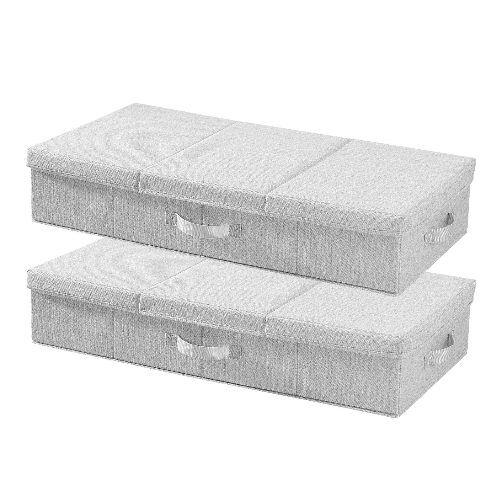 Under Bed Storage 48L Foldable Underbed Box for Household Organization 2 Pack - Grand Goldman Shop