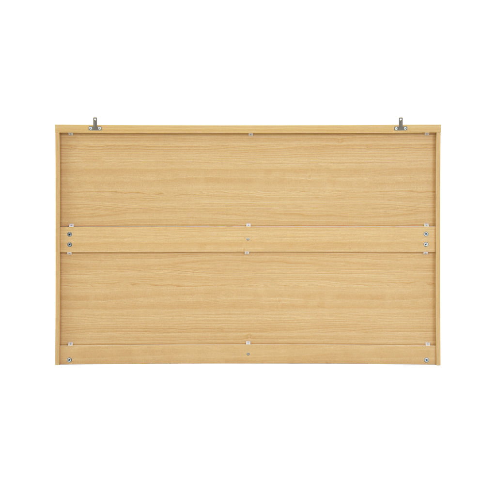 6 Drawer Storage Cabinet ,Dresser, Wood Storage Tower Clothes Organizer with Wavy drawer panel, Wide Chest of 6 Drawers, Large Storage Space for Bedroom, Hallway, Entryway Living Room Natural - Grand Goldman Shop