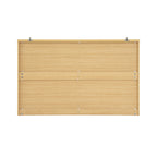 6 Drawer Storage Cabinet ,Dresser, Wood Storage Tower Clothes Organizer with Wavy drawer panel, Wide Chest of 6 Drawers, Large Storage Space for Bedroom, Hallway, Entryway Living Room Natural - Grand Goldman Shop