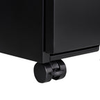 3-Drawer Mobile File Cabinet with Lock, 5 Wheels (2 Brakes + Anti-Tip),Cold Rolled Steel Fully Assembled Metal Filing Cabinet