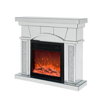 Dome door acrylic mirror fireplace cabinet, TV fireplace cabinet - Grand Goldman Shop