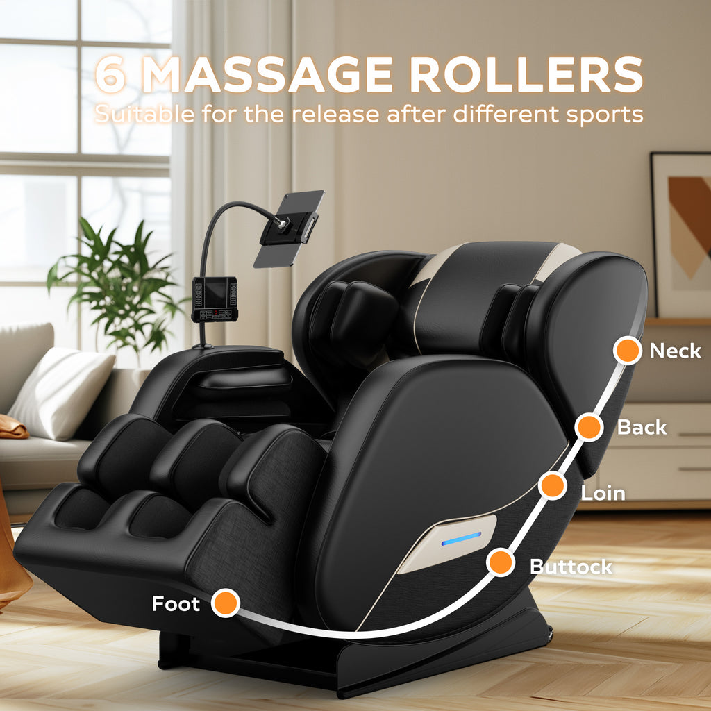 2024 Massage Chair Recliner with Zero Gravity with Full Body Air Pressure - Grand Goldman Shop