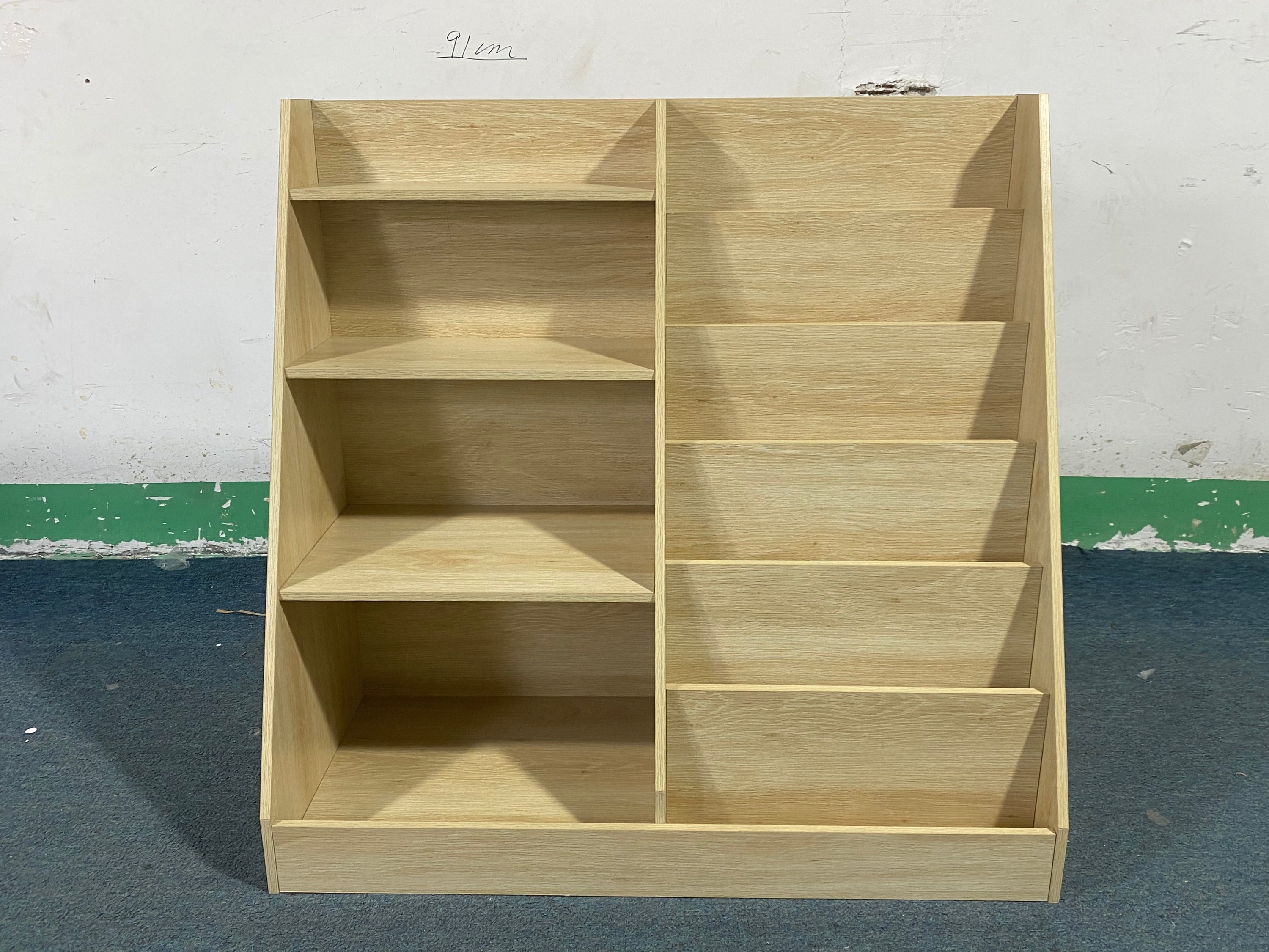 Kids Bookshelf and Toy Storage Organizer, Multifunctional 4 Tier Wooden Kids Book Shelf with  Bookcase Display Stand in Kids 