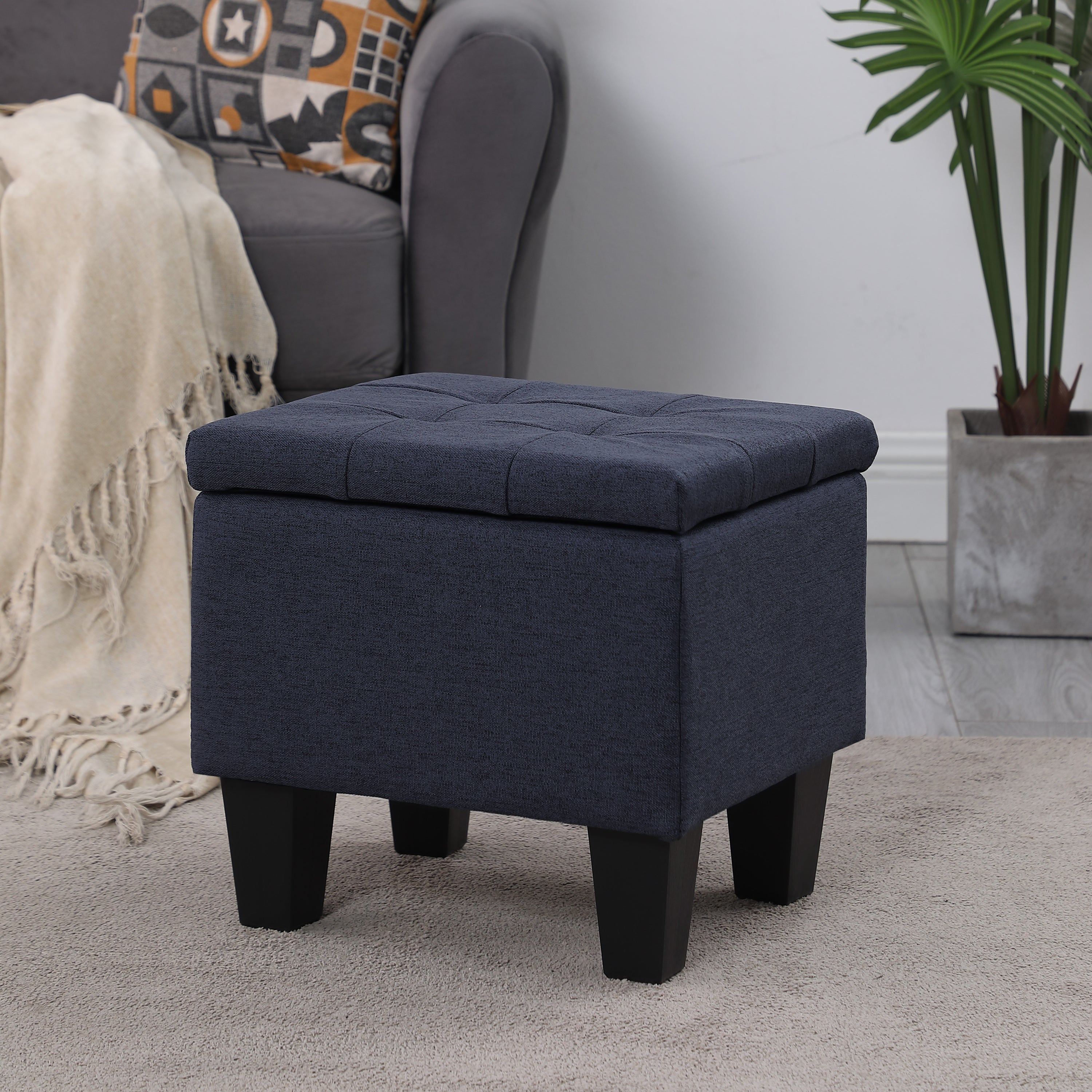 [VIDEO] Large Storage Ottoman Bench Set, 3 in 1 Combination Ottoman, Tufted Ottoman Linen Bench for Living Room, Entryway, Hallway, Bedroom Support 250lbs - Grand Goldman Shop