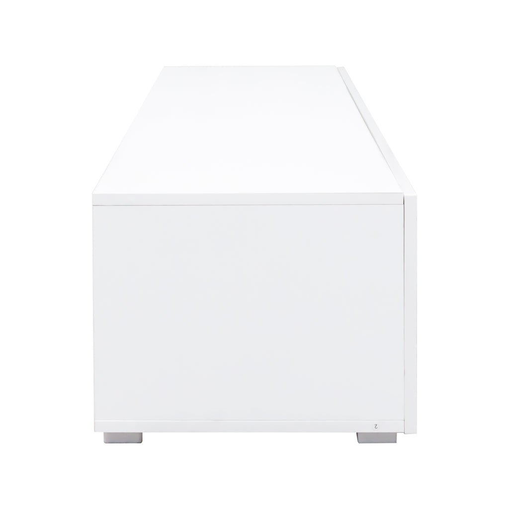 Modern Entertainment Center with Storage   Media Console for Living Room - Grand Goldman Shop