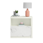 Lateral File with Cubbyhole Storage, White finish - Grand Goldman