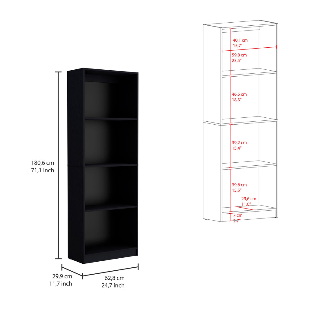Bartow 3 Piece Home Bookcase set, 74' Wide with 14 Shelves ,  Living Room Set Set  Black | Premium Home Decor - Grand Goldman