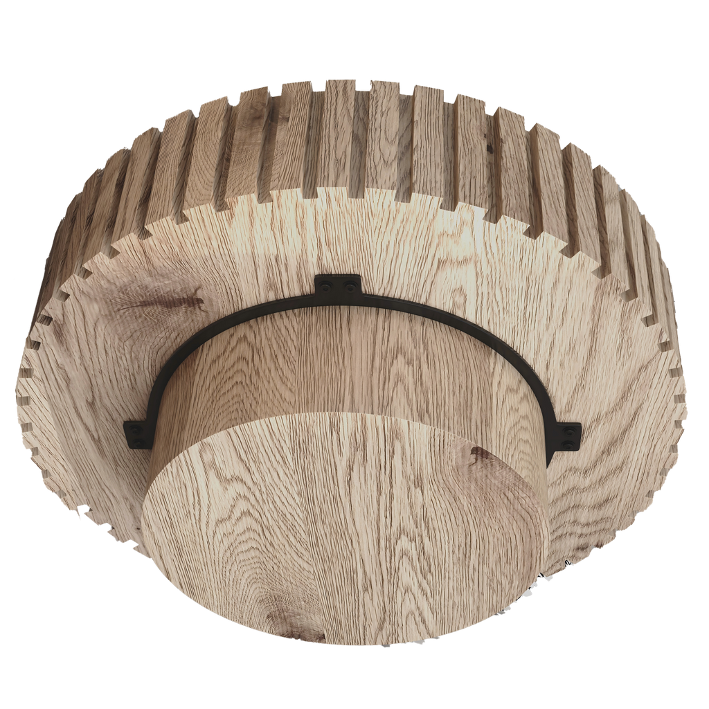 Modern minimalist circular coffee table 31.4'' with natural wood texture, stable and durable, enhancing spatial aesthetics suitable for living rooms, study rooms and offices. - Grand Goldman Shop
