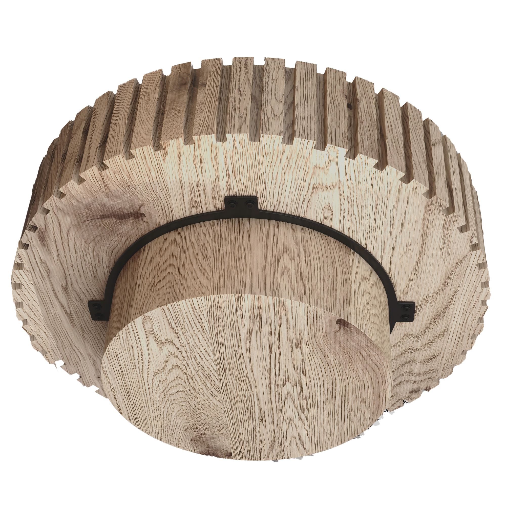 Modern minimalist circular coffee table 31.4'' with natural wood texture, stable and durable, enhancing spatial aesthetics suitable for living rooms, study rooms and offices. - Grand Goldman Shop
