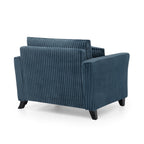 Lazy sofa chair, comfortable single-person sofa chair, with a backrest and soft seat cushion, having armrests on both sides, suitable for living room and bedroom - Blue - Grand Goldman Shop