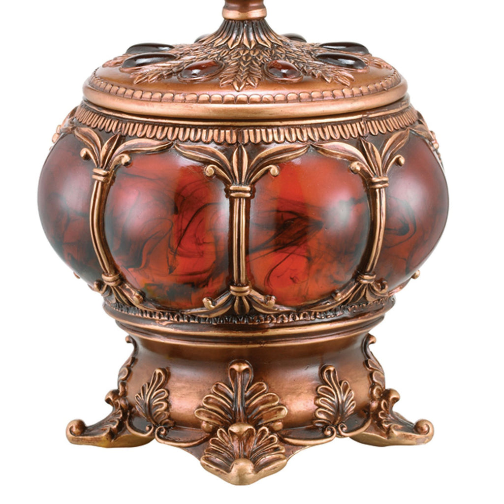 11.5' Tall Polyresin Decorative Jewelry Box, Victorian Style - Grand Goldman Shop
