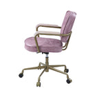 Siecross Pink Top Grain Leather Office Chair - Grand Goldman
