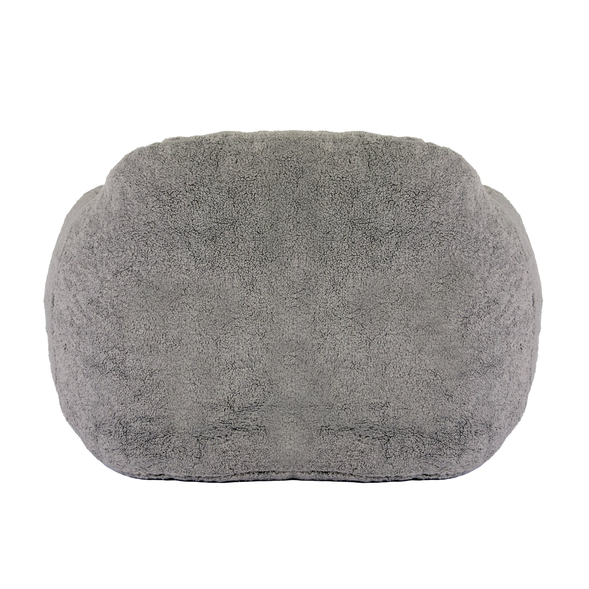 Giant Bean Bag Chair for Adults, Spacious Memory Foam Bean Bag Sofa with Armrests in Light Gray Teddy Fabric, Comfy Seating for Living Room or Bedroom - Grand Goldman Shop
