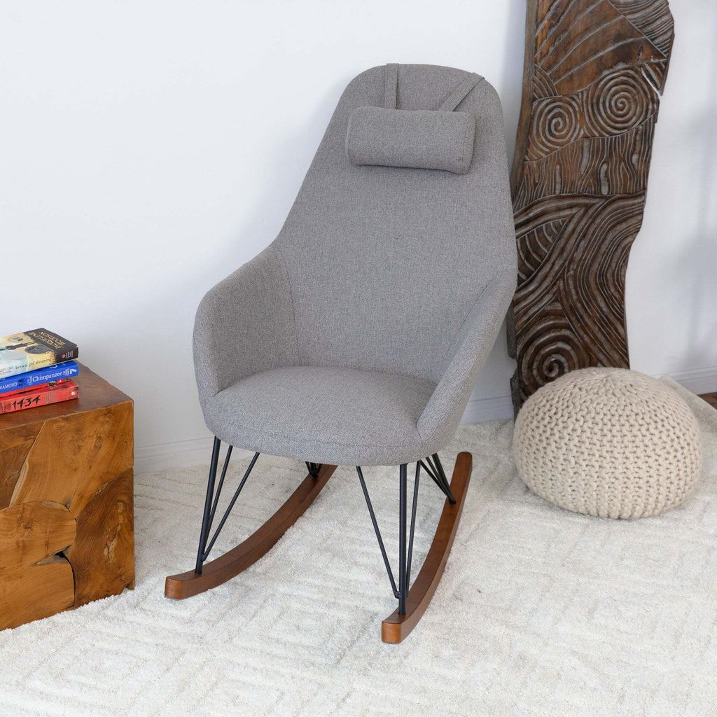 Chloe Mid Century Modern Rocker Livingroom And Bedroom Chair - Grand Goldman Shop