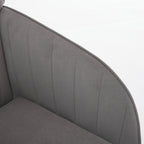 TY Adjustable Office Chair, Ergonomic Swivel Chair, Gray Velvet, Comfortable for Long Sitting | Premium Home Decor - Grand Go