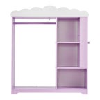 Kids Dress Up Storage, with Jewelry Cabinet, Dress Up Closet with Mirror and Shelves, Princess Costumes Wardrobe Closet, Todd