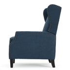 Westeros Wing Back Fabric Upholstered Recliner - Grand Goldman Shop